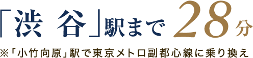 「渋谷」駅まで28分