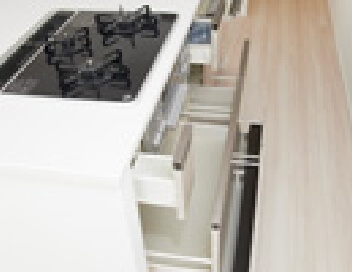 スライド収納(コンロ下)