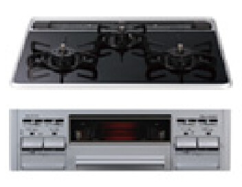 グリル付ガラストップコンロ