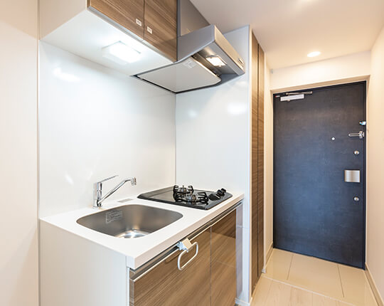 システムキッチン（2口ガスコンロ）