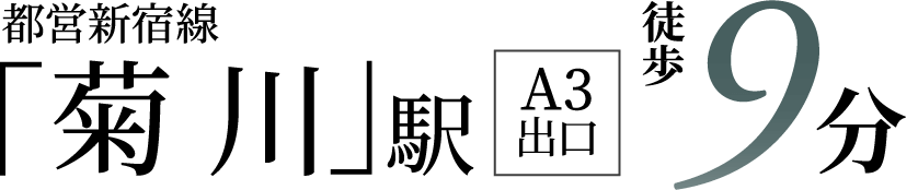 「菊川」駅 徒歩9分