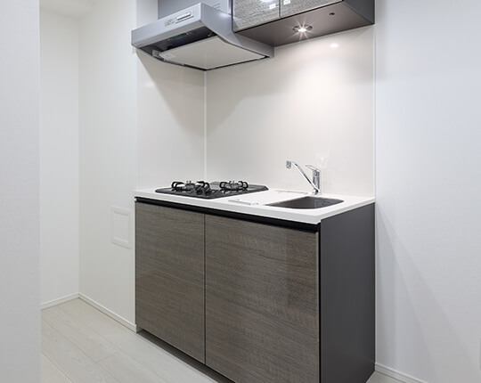 システムキッチン（2口コンロ）
