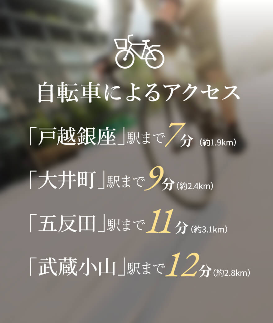 タクシーによるアクセス