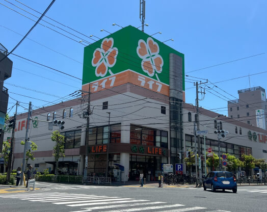ライフ深川猿江店 徒歩8分(約570m)